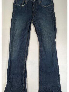 Levi's Men's 527 Slim Bootcut Jeans Size W33 L32 Blue Denim Faded